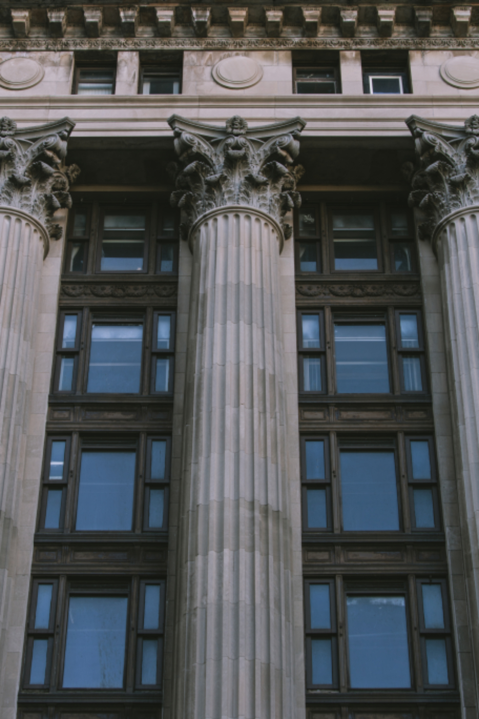 Courthouse facade columns